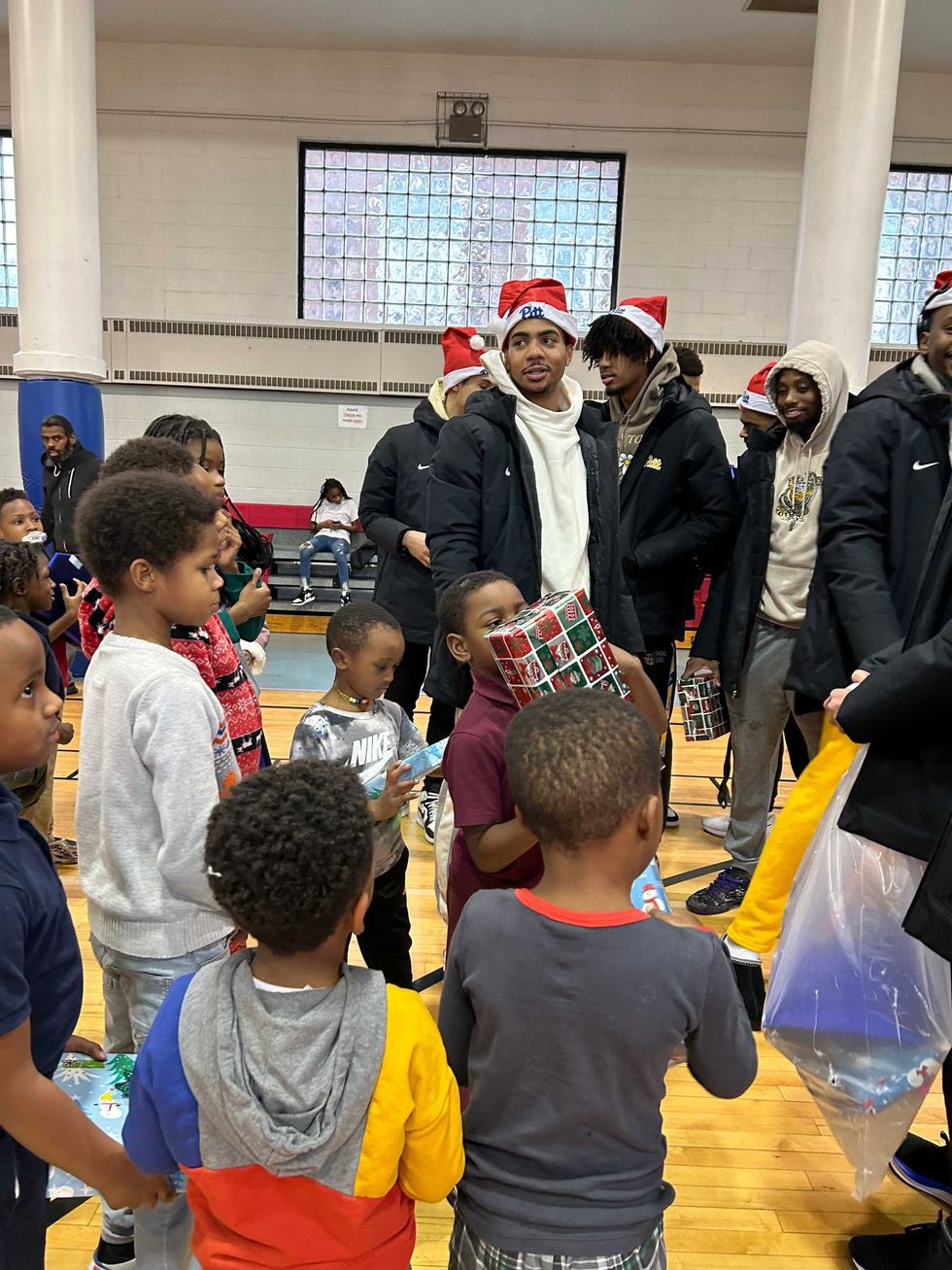 Pitt athletes visit Ammon Rec Center