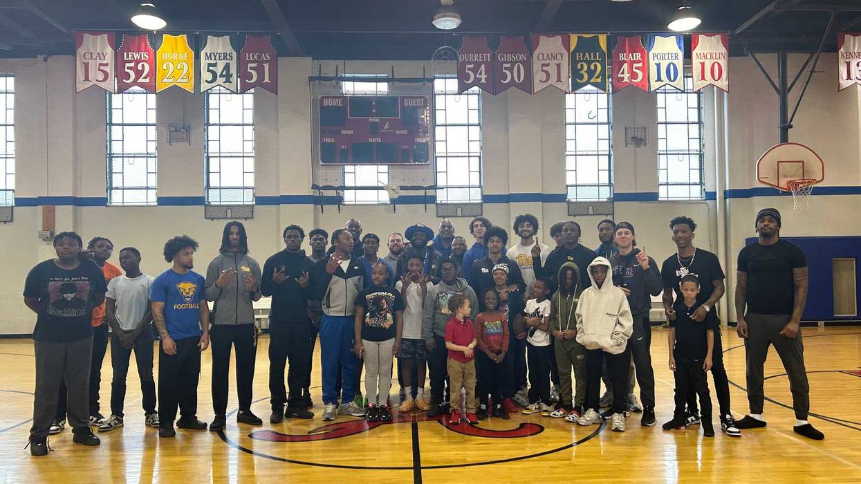 Pitt student athletes at the Ammon Recreation Center