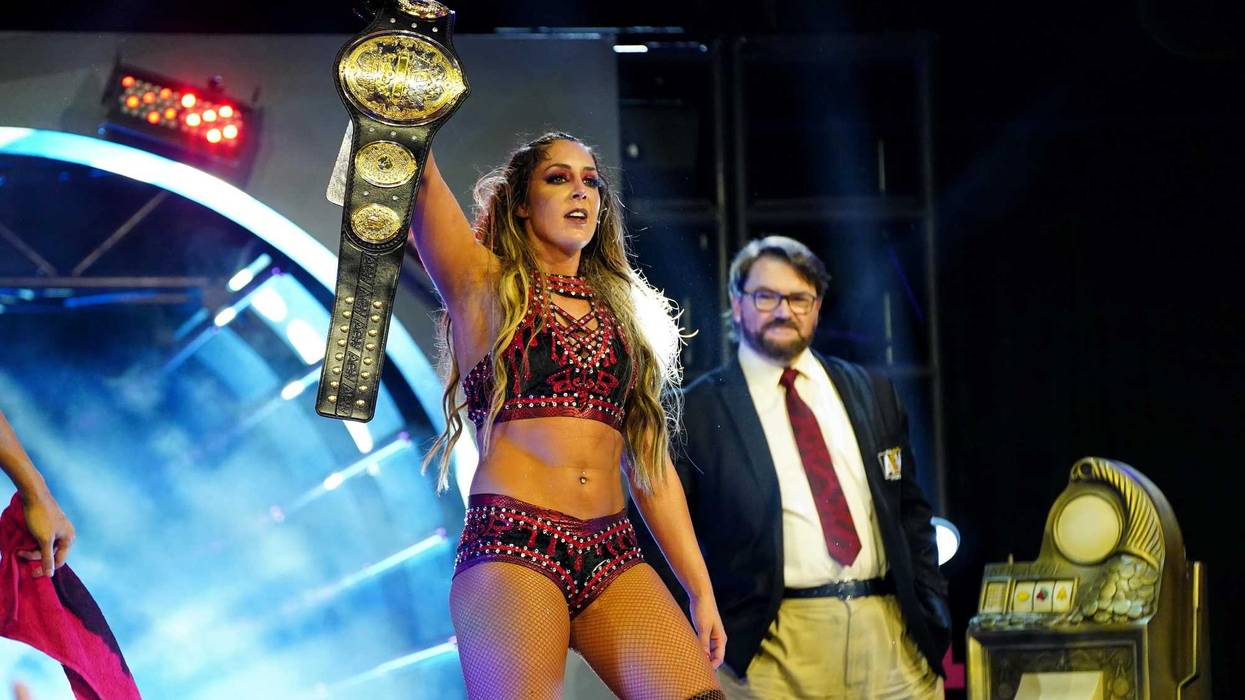 Pittsburgh native Britt Baker with the AEW Women's Championship