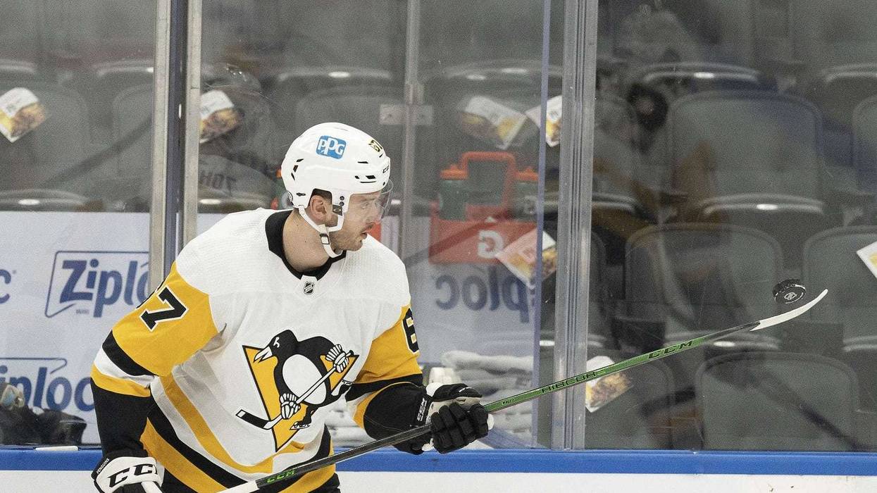 Pittsburgh Penguins left wing Radim Zohorna (67) warms up against the Toronto Maple Leafs