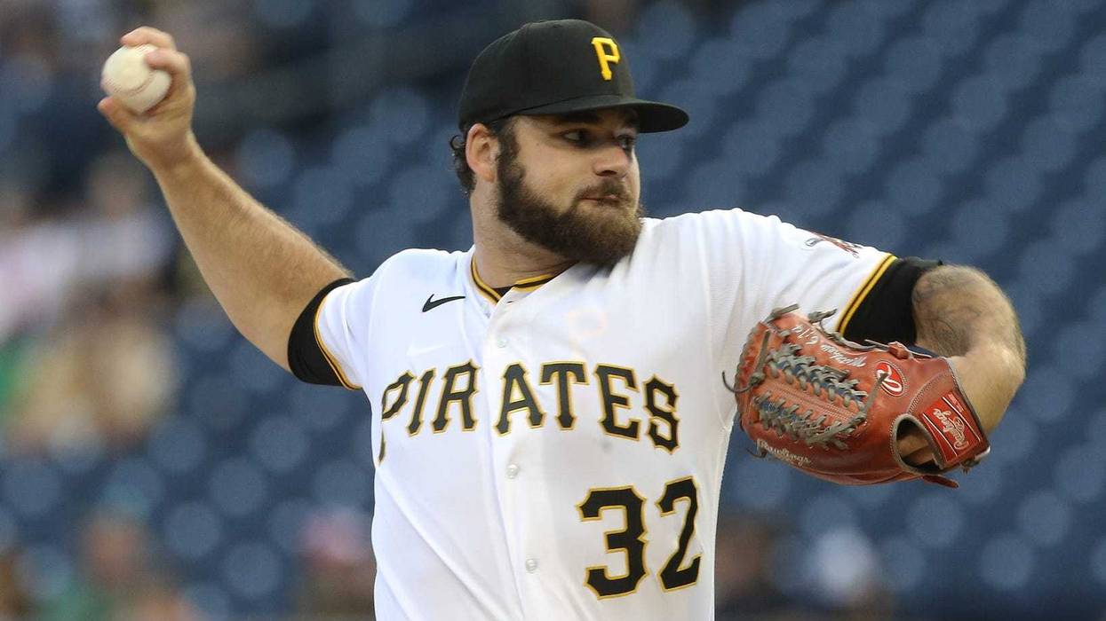Pittsburgh, Pennsylvania, USA; Pittsburgh Pirates starting pitcher Bryse Wilson (32) delivers a pitch against the Cincinnati Reds