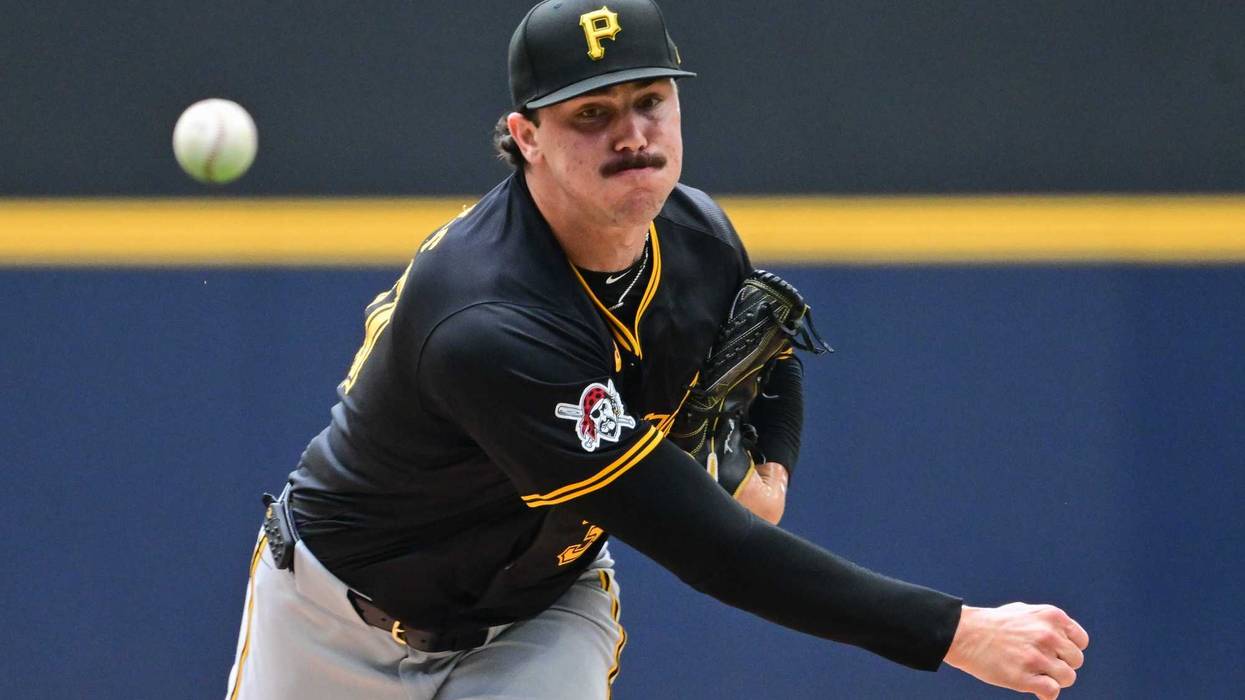 Pittsburgh Pirates starting pitcher Paul Skenes (30) pitches in the first inning against the Milwaukee Brewers at American Family Field.