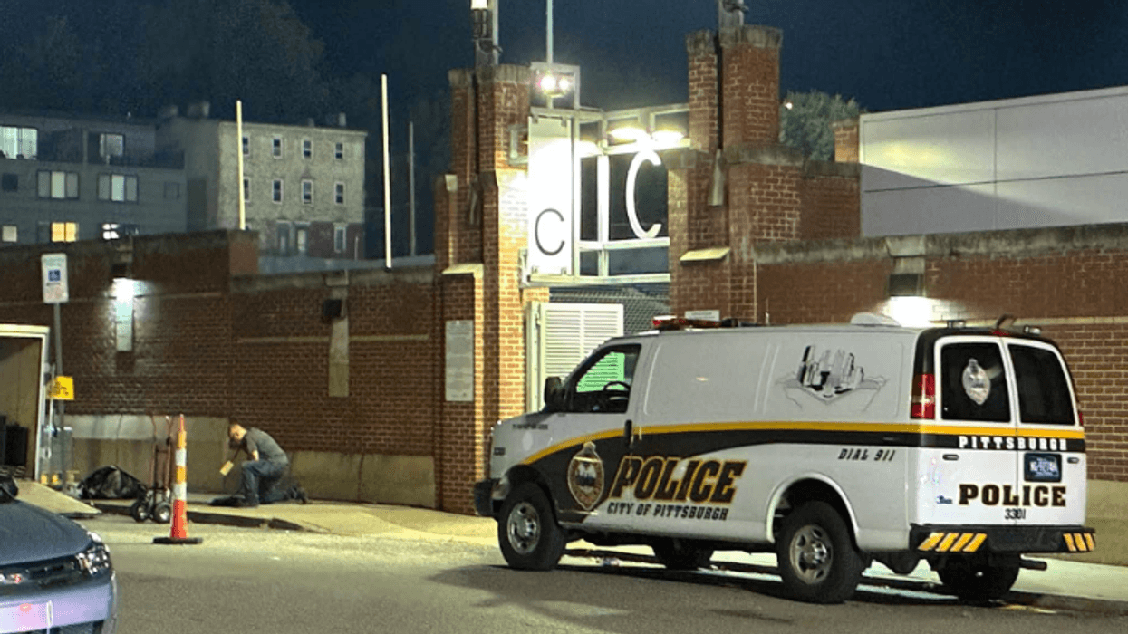 Pittsburgh Police on the scene of shooting outside South Side stadium