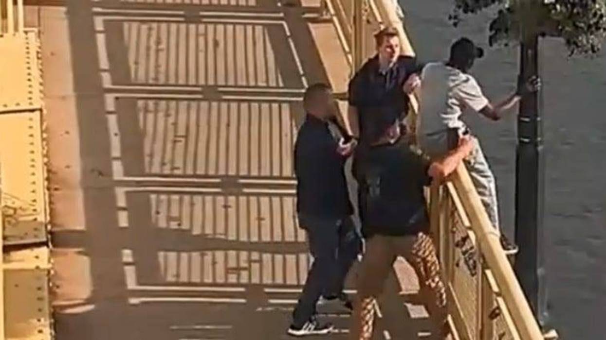Pittsburgh Police Stop Man From Jumping Off Bridge