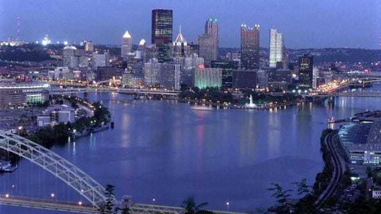 Pittsburgh skyline.