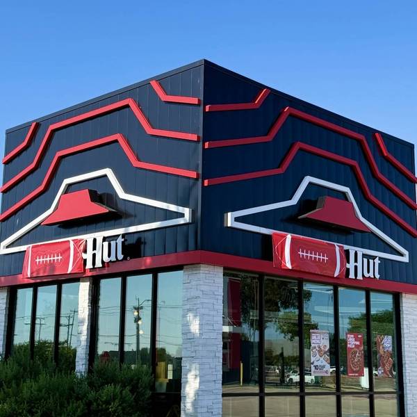 Pizza Hut is temporarily dropping the word “Pizza” from its name and going by “Hut” for the next 25 weeks as the 2026 NFL season begins — a makeover the Plano-headquartered chain is showcasing on restaurant signs, including in North Texas.