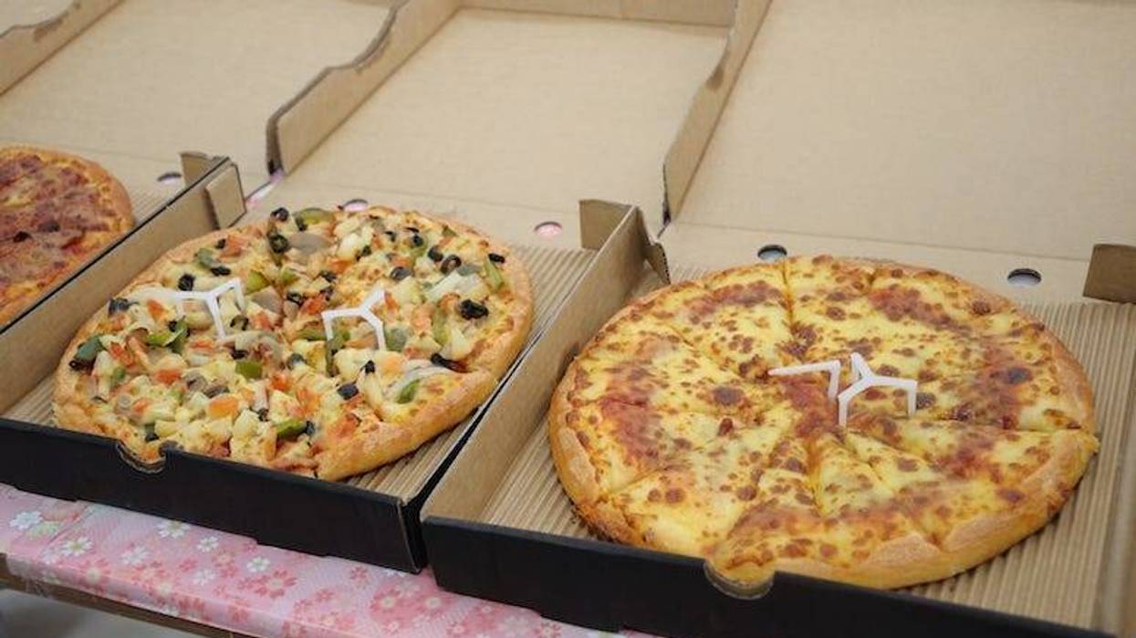 Pizza, Open Boxes, Serving
