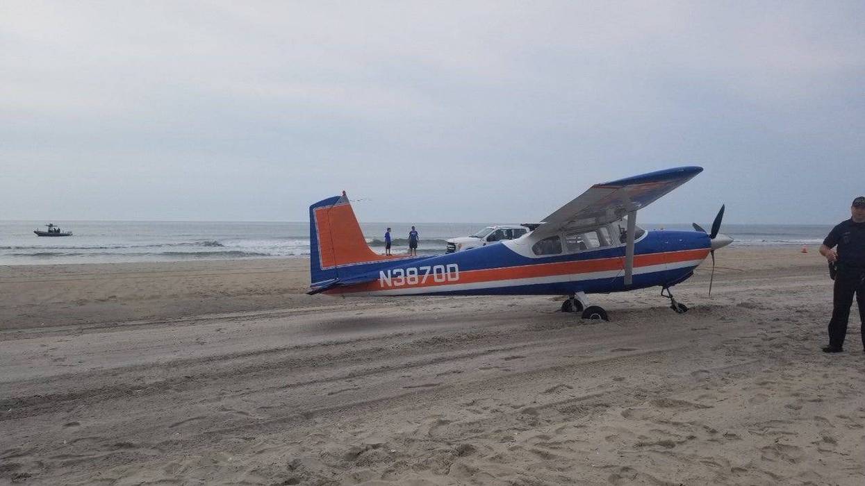 Plane on Beach