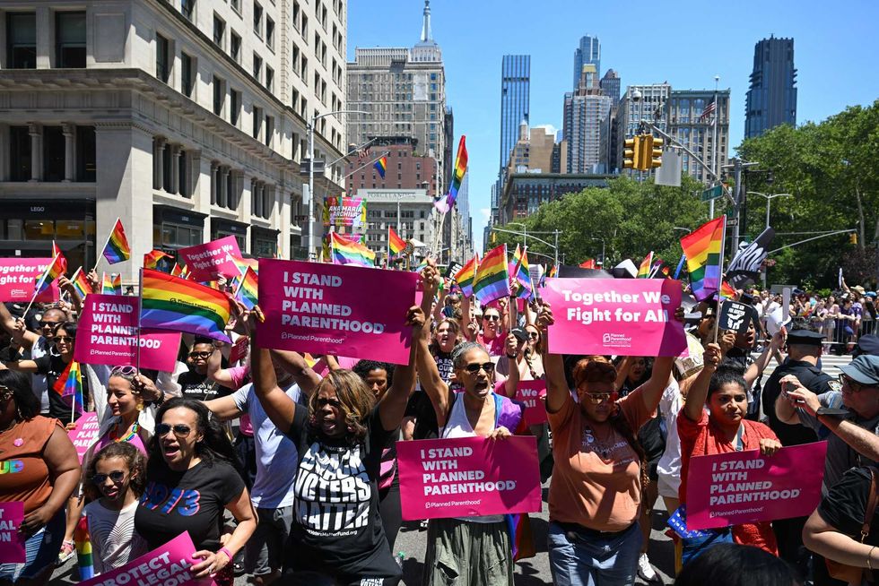 Planned Parenthood leads the New York City Pride Parade on June 26, 2022 in New York City.