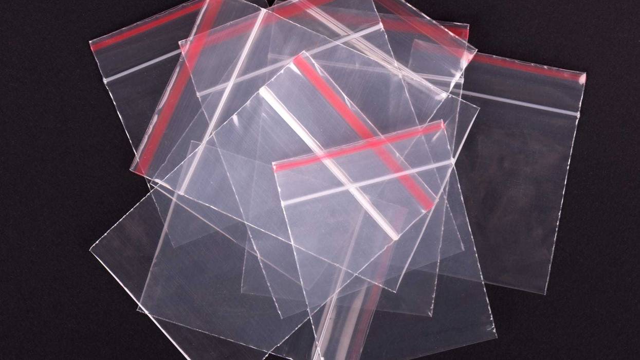 Plastic bags stock photo.