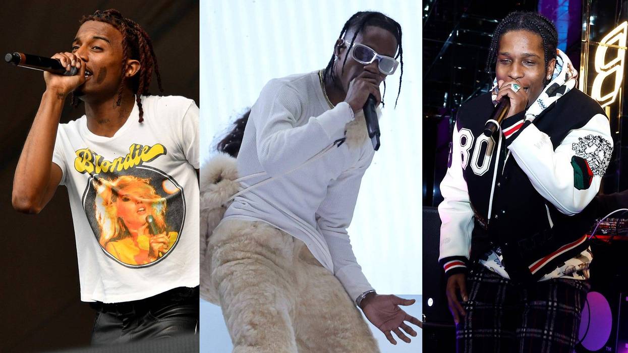 Playboi Carti, Travis Scott and A$AP Rocky