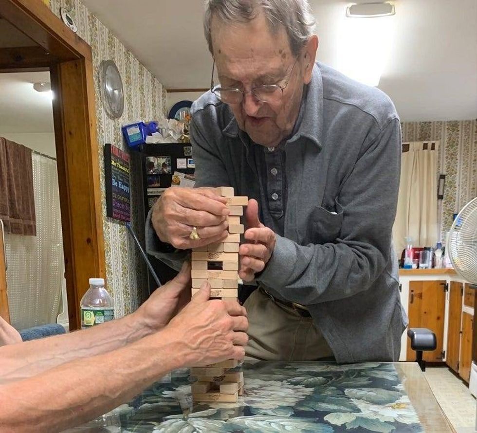 Playing Jenga with Sue