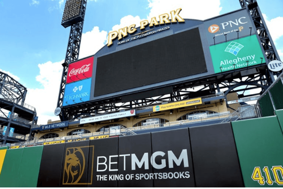 PNC Park outfield and Jumbotron