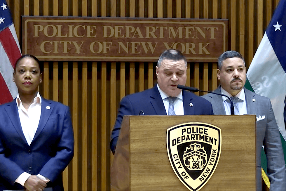 Police announced the arrest of Randy Jones at a press conference from the NYPD