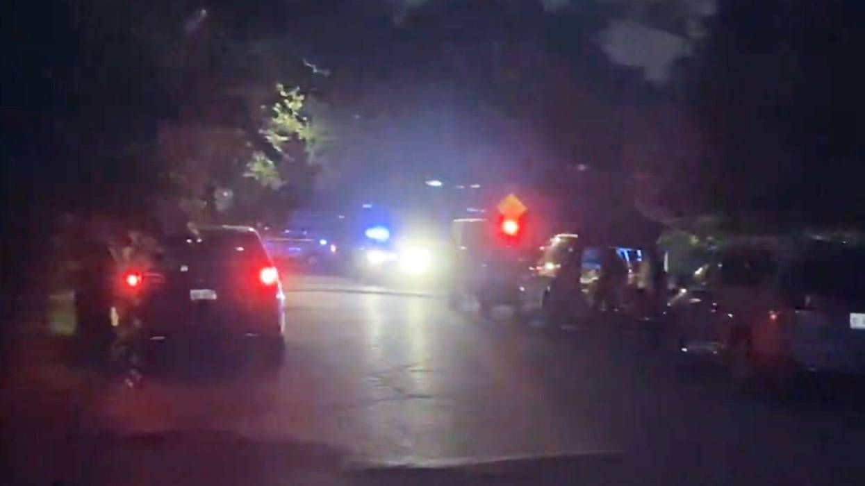 Police are at the scene of an alleged homicide after a man was found shot and killed inside a Detroit early Tuesday morning.