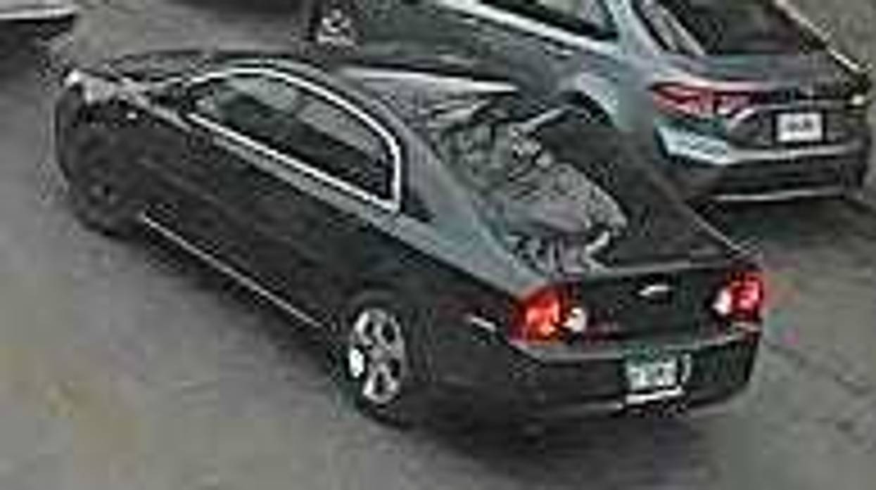 Police are looking for a black Chevrolet Malibu involved in a hit-and-run Dec. 28, 2019.