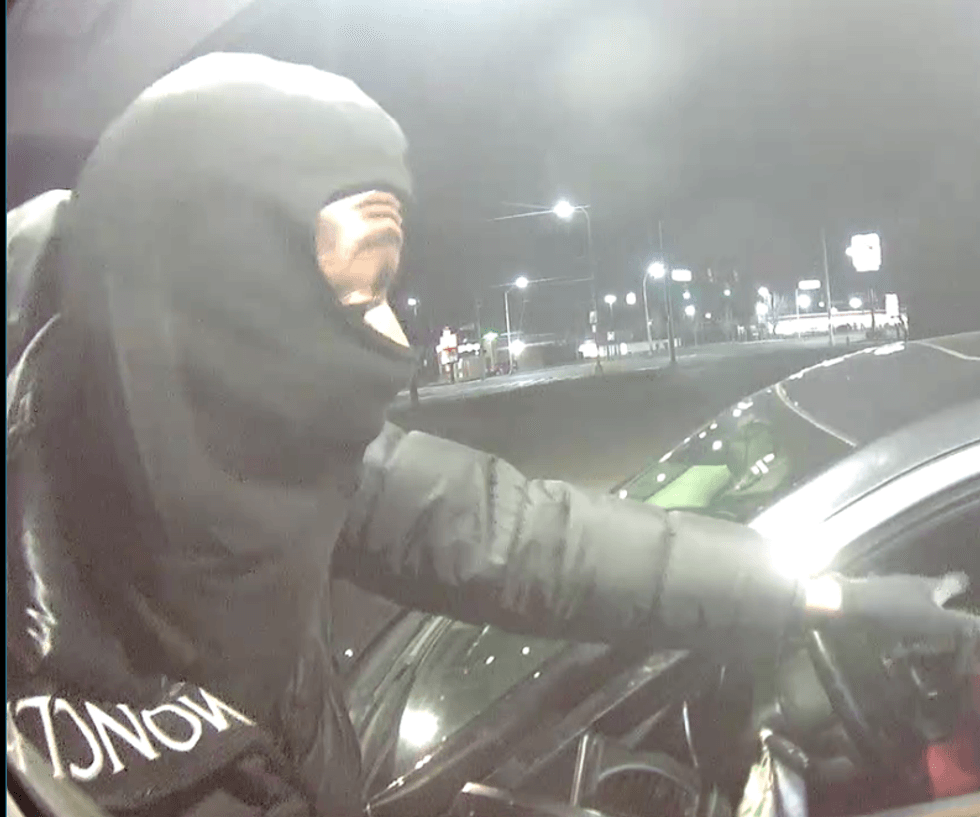 Police are on the hunt for suspects who allegedly committed two late-night car jackings exactly one week apart in Detroit.