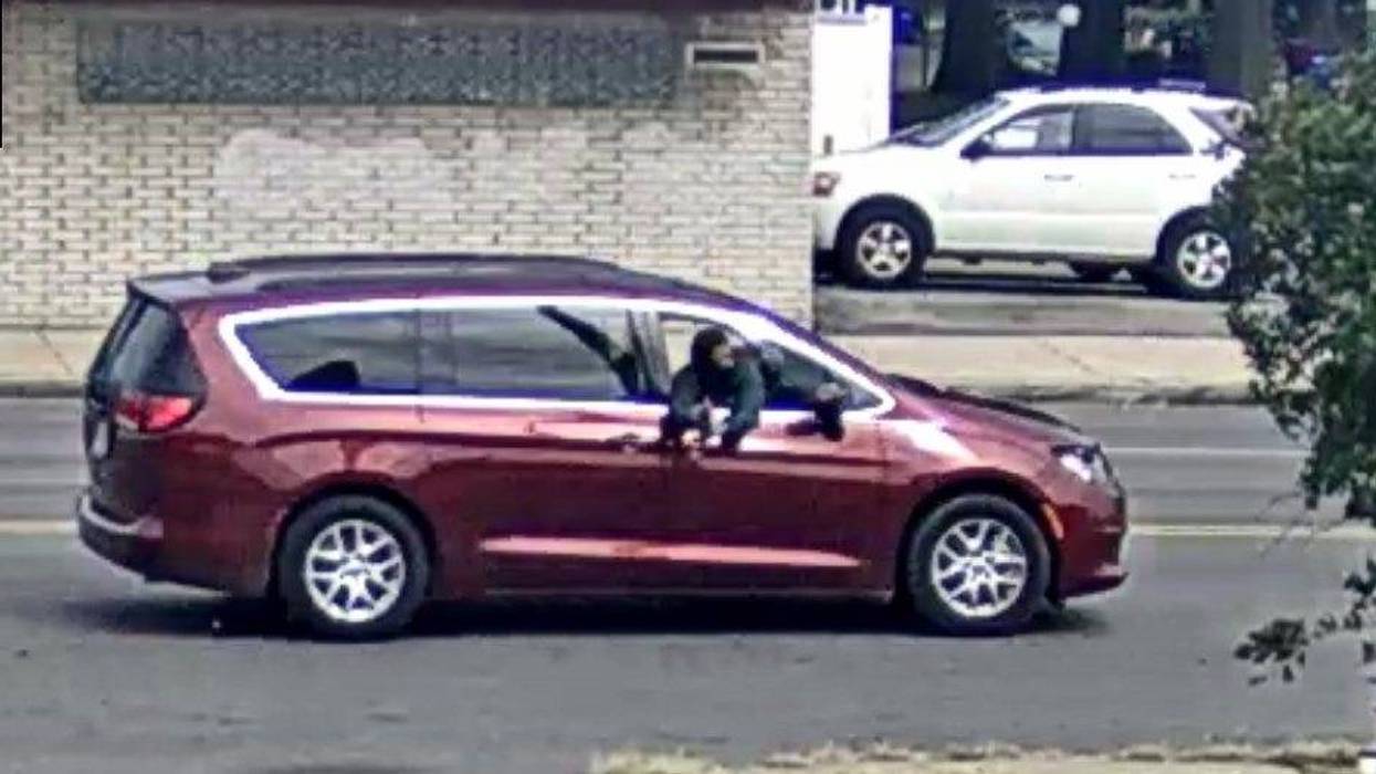 Police are on the hunt for suspects who allegedly fired shots from a passenger van while driving on the city's Northwest side late Thursday morning.