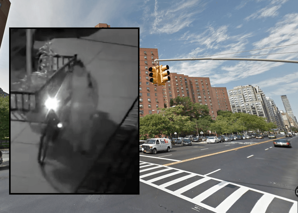 Police are searching for a bicyclist in an unprovoked sucker punch outside a building in Stuyvesant Town–Peter Cooper Village on June 5