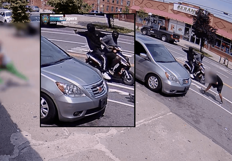 Police are searching for a gunman and a getaway driver in a drive-by shooting near Lafayette and Rosedale avenues in the Soundview section last Monday afternoon