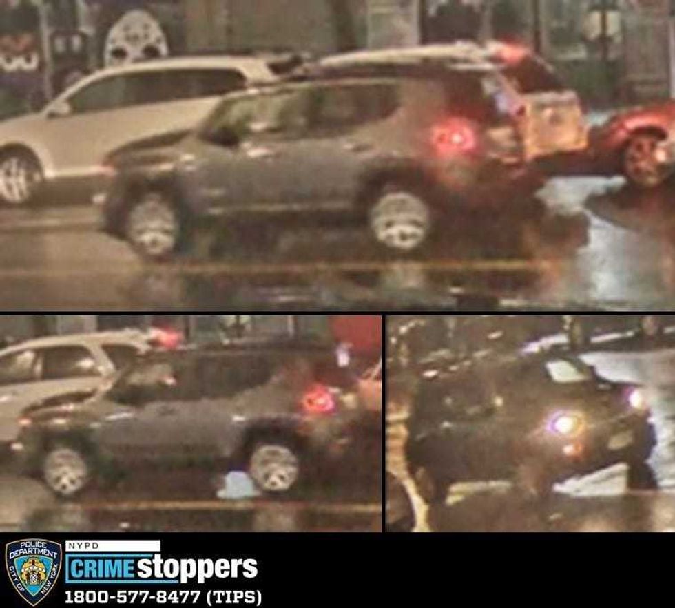 Police are searching for a Jeep in connection with the fatal shooting