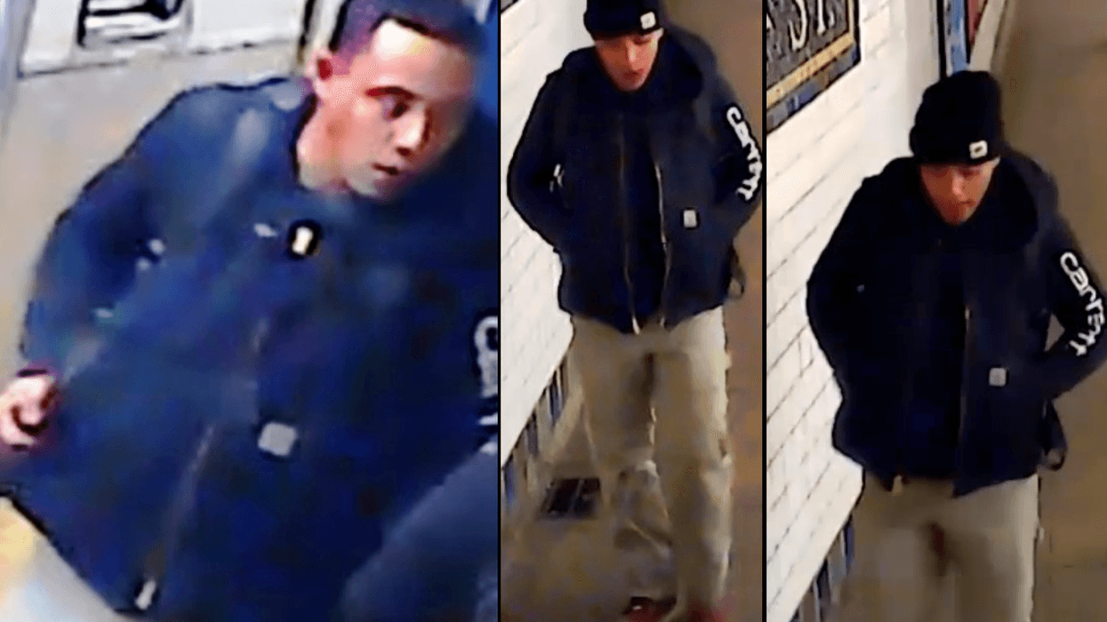 Police are searching for a man suspected of slashing a 14-year-old boy at a subway station in Bushwick on Tuesday afternoon