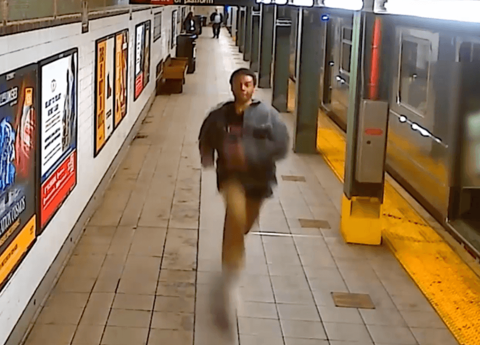 Police are searching for a man who snatched the eyeglasses right off a subway rider