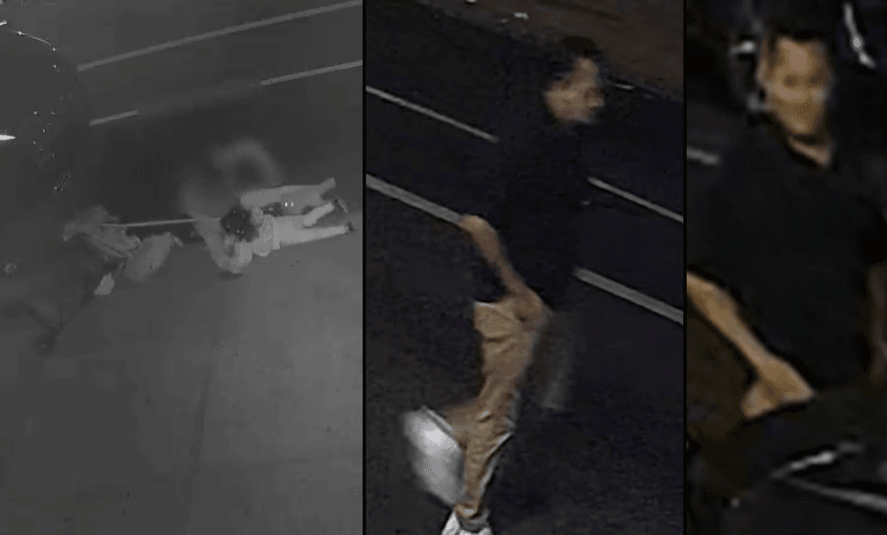 Police are searching for a man who they say slapped a woman