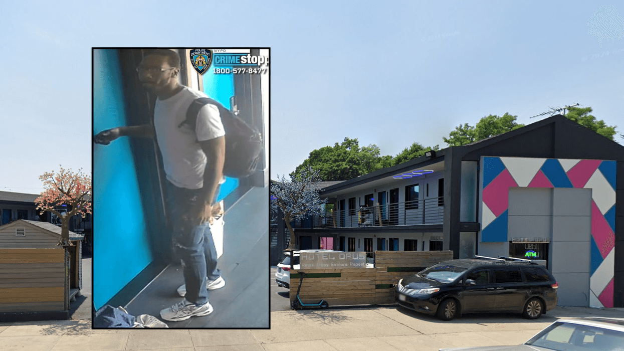Police are searching for a suspect accused of raping a woman at knifepoint in a Bronx hotel room last month.