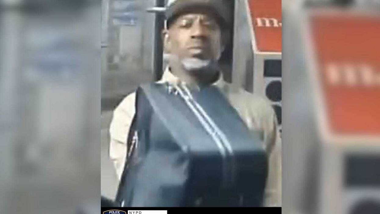 Police are searching for a suspect after a man was nearly shoved onto the tracks at a subway station in Williamsburg on Monday