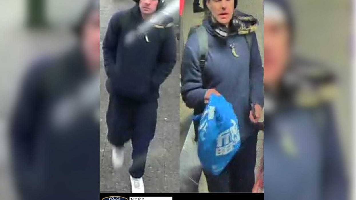 Police are searching for a suspect in Sunday evening's robbery at the Barclays Center stop