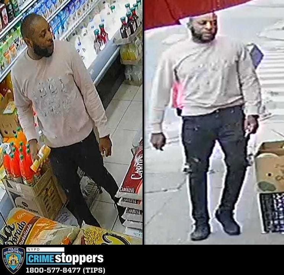 Police are searching for a suspect in the brazen robbery