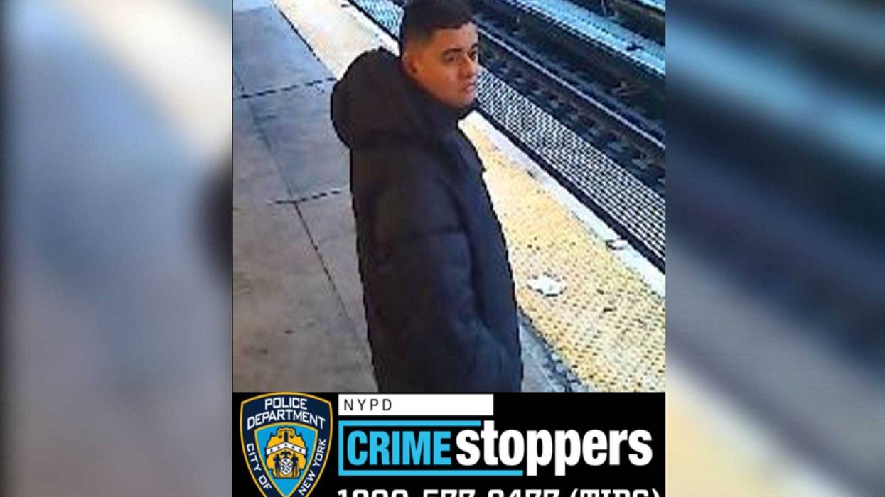 Police are searching for a suspect in the knifepoint robbery of a woman at the Mets–Willets Point station on Saturday afternoon