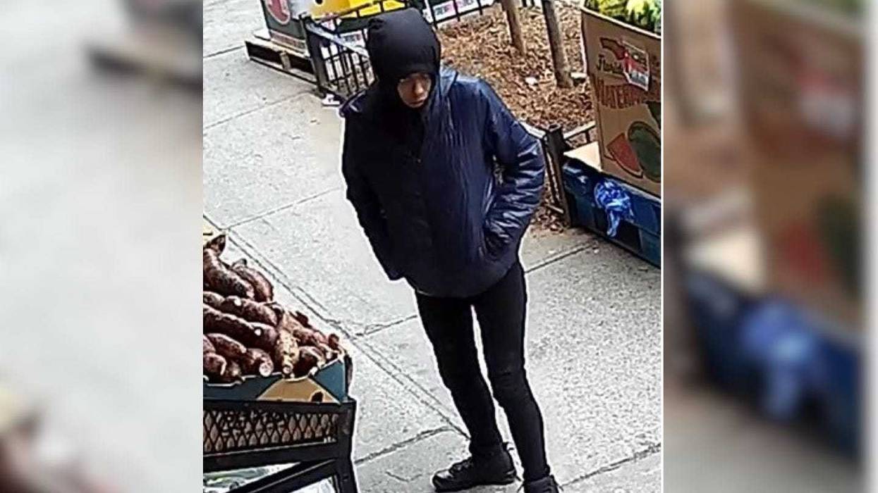Police are searching for a suspect in the May 4 robbery in the East Village