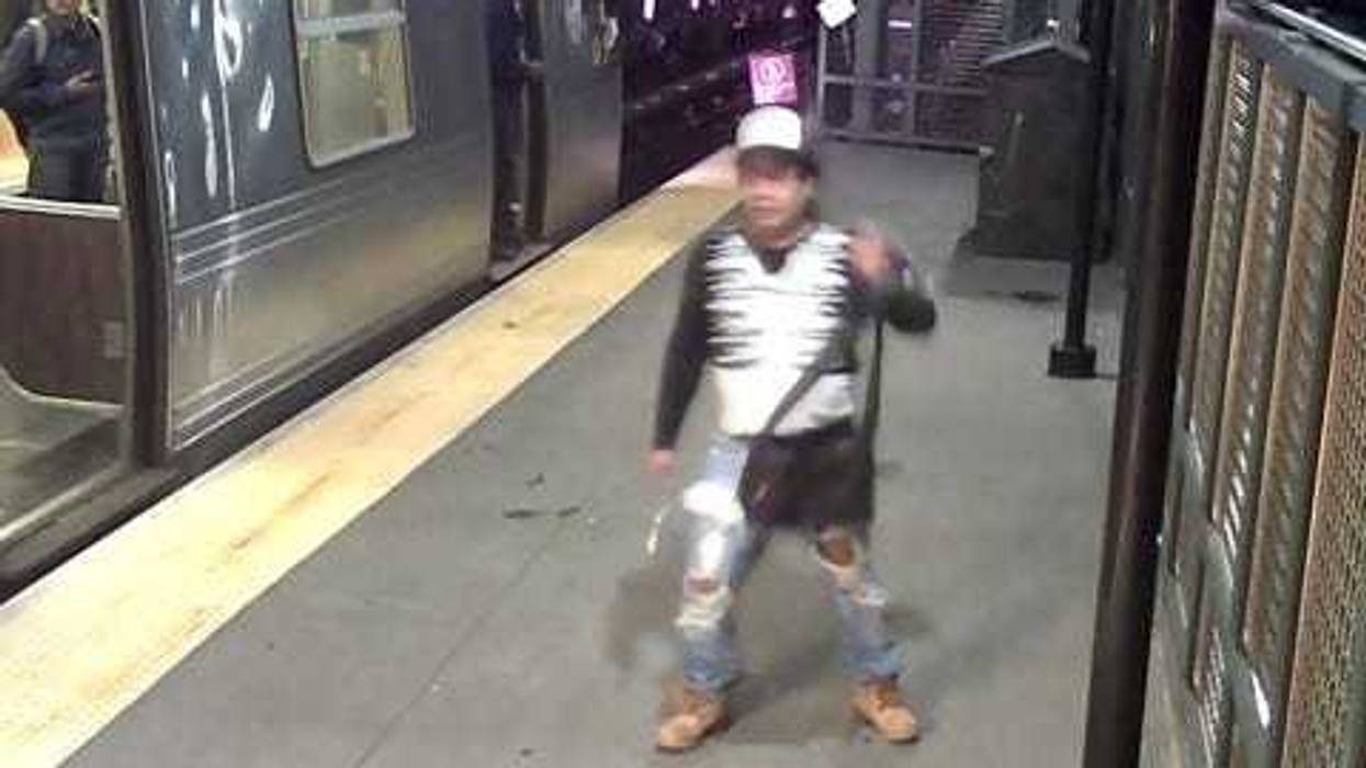 Police are searching for a suspect who they say plunged a sharp object into a subway rider's chest at the 111th Street A-line station in South Richmond Hill last Monday