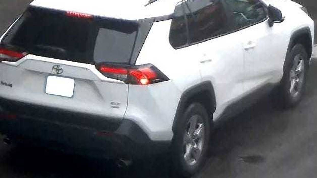 Police are searching for a white Toyota RAV4 with Florida plates in connection with the assault in Brooklyn