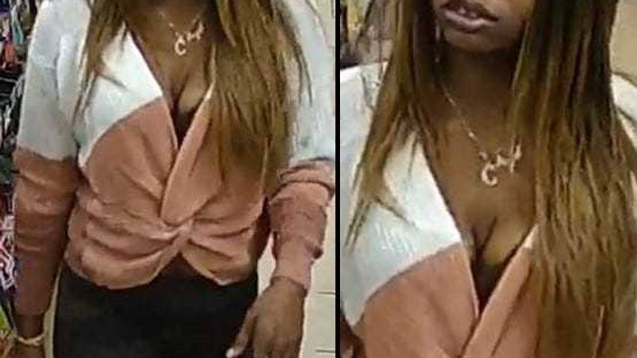 Police are searching for a woman who allegedly stole a man's credit cards as he slept at his Hudson Yards residence