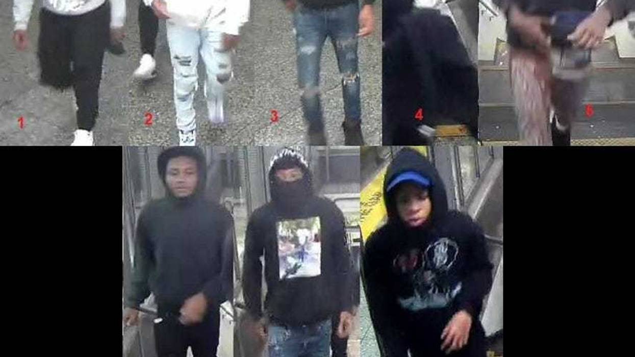 Police are searching for eight teen suspects in Tuesday's attack