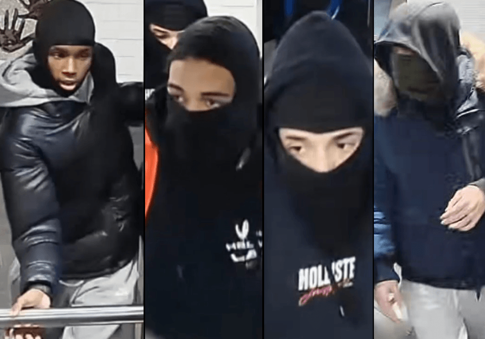 Police are searching for four suspects in the April 6 attack