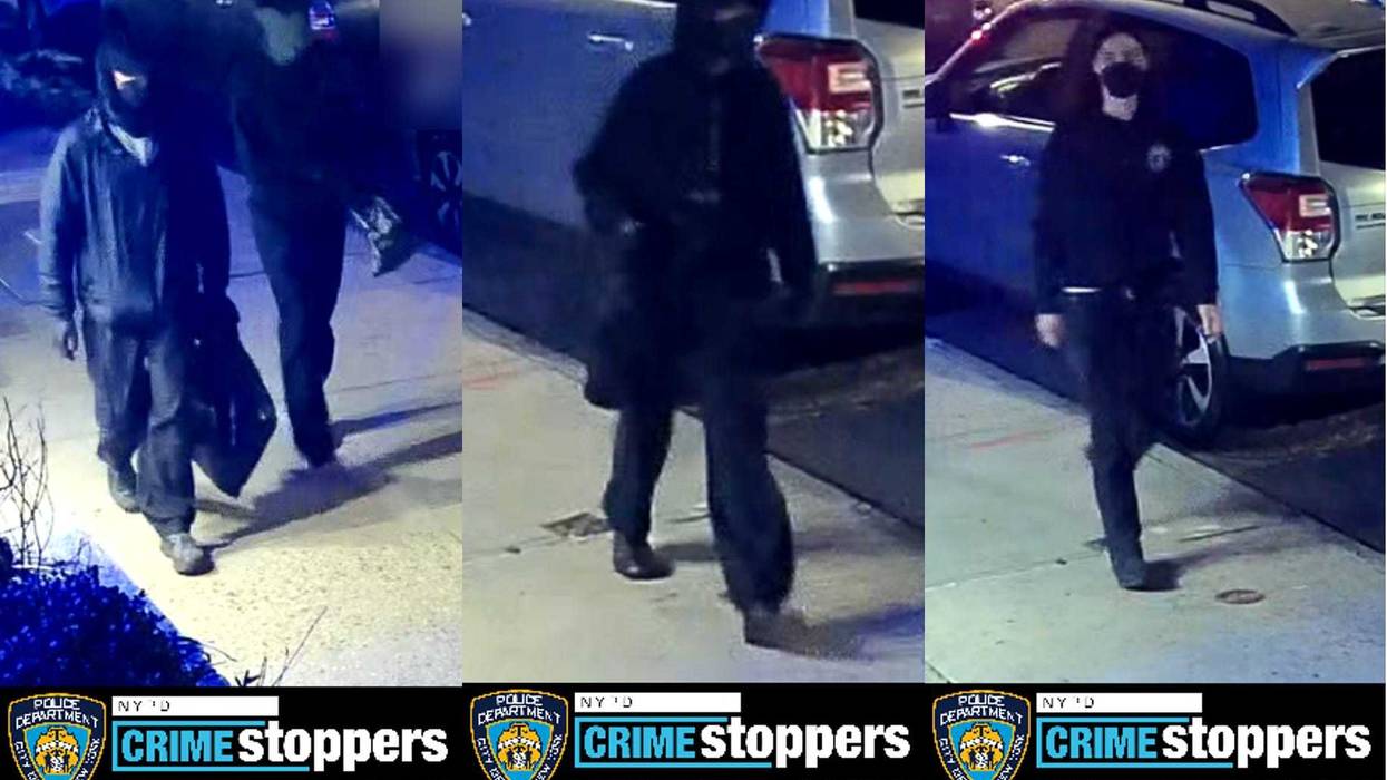 Police are searching for several suspects in vandalism at the home of the Brooklyn Museum's director, which is being investigated as a hate crime