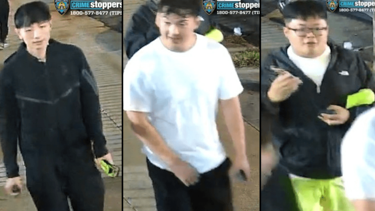 Police are searching for three male suspects in a robbery in Kissena Park from Sept 14