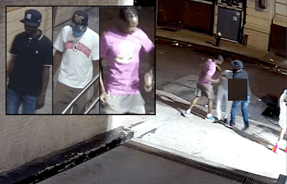 Police are searching for three men in last weekend