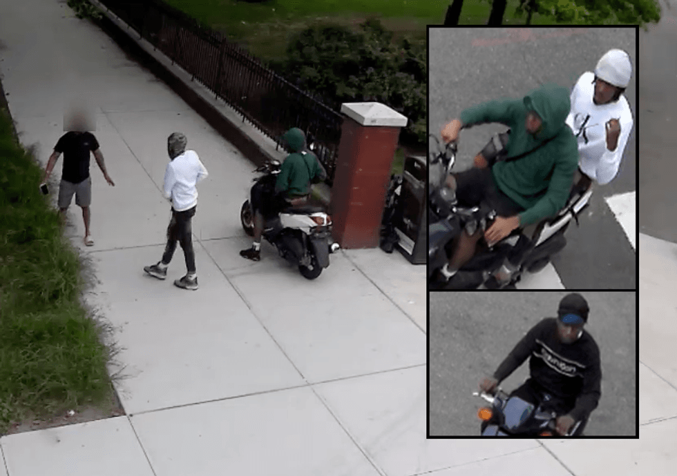 Police are searching for three suspects in Sunday