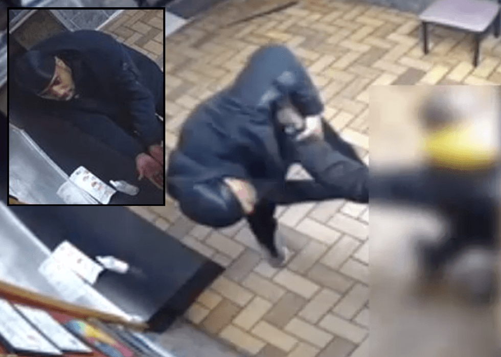Police are searching for two men captured on surveillance video attacking a man inside Foo Hing Kitchen in Mott Haven