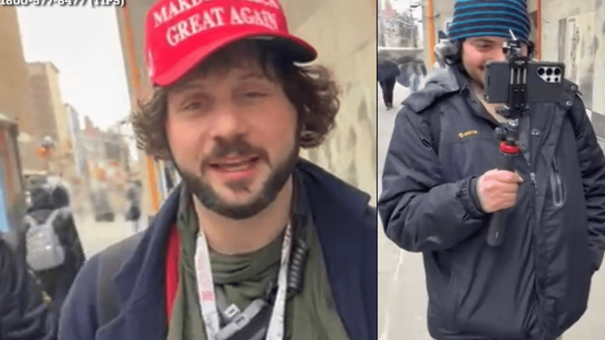 Police are searching for two men who they say tried to kiss a woman in Midtown then hurled anti-Black remarks at her and set her boots on fire when she resisted