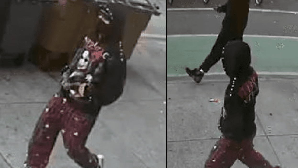 Police are searching for two suspects in the brazen, broad-daylight robbery in East Harlem on Monday