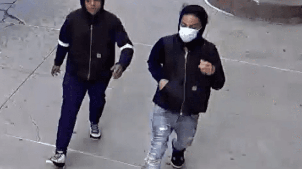 Police are searching for two teens after gunfire erupted behind 411 West 18 St. in Chelsea on Thursday afternoon