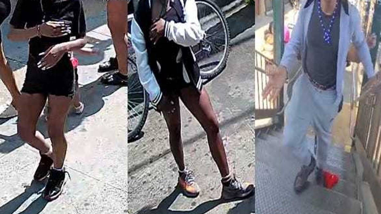 Police arrested one suspect and are searching for three more in an assault at the Rockaway Avenue station in Ozone Park on June 19