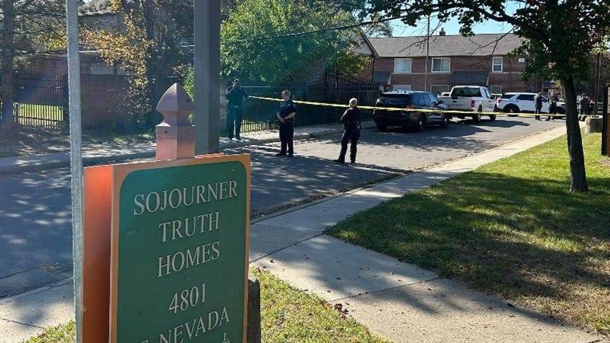Police at Sojourner Truth Homes apartment complex investigating shooting