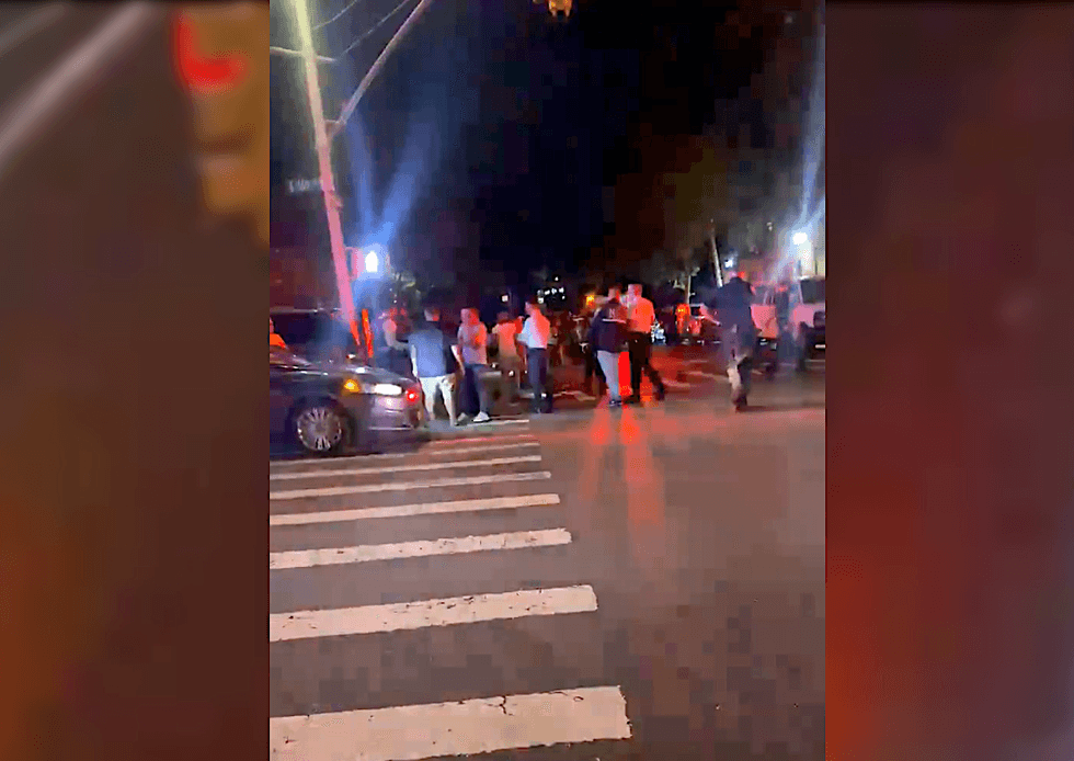 Police at the scene of the shooting on Monday night
